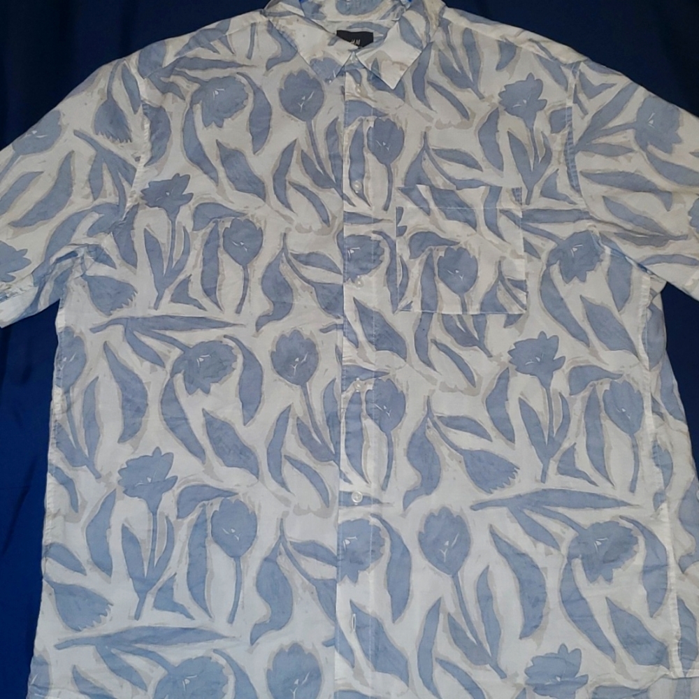 H&M floral Button Up